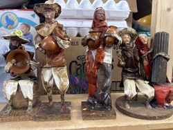 Papier-Mâché Folk Art Figurines (Set of 4)