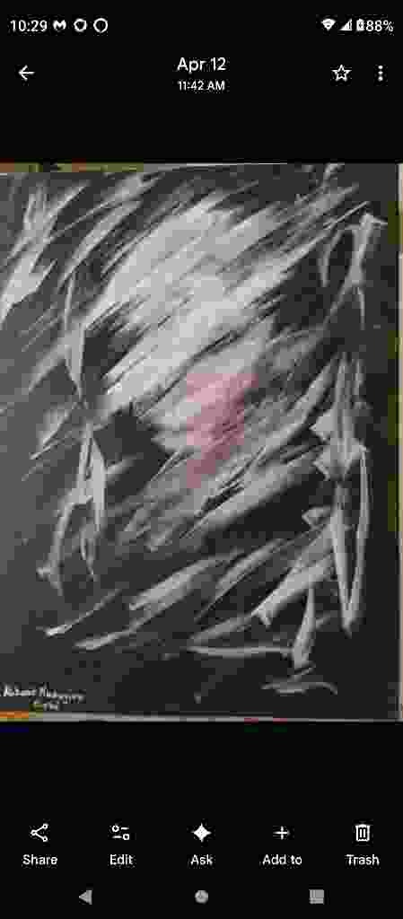 Abstract Expressionist Mixed Media Painting