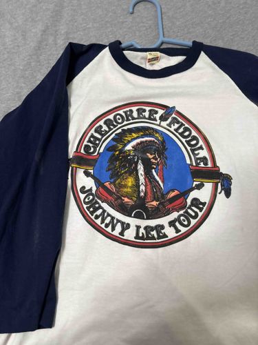 Johnny Lee 'Cherokee Fiddle Tour' Screen Stars XL Raglan Shirt