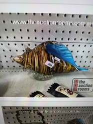 Murano Style Glass Tropical Fish Sculpture