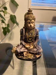 Hanuman Meditating Figurine