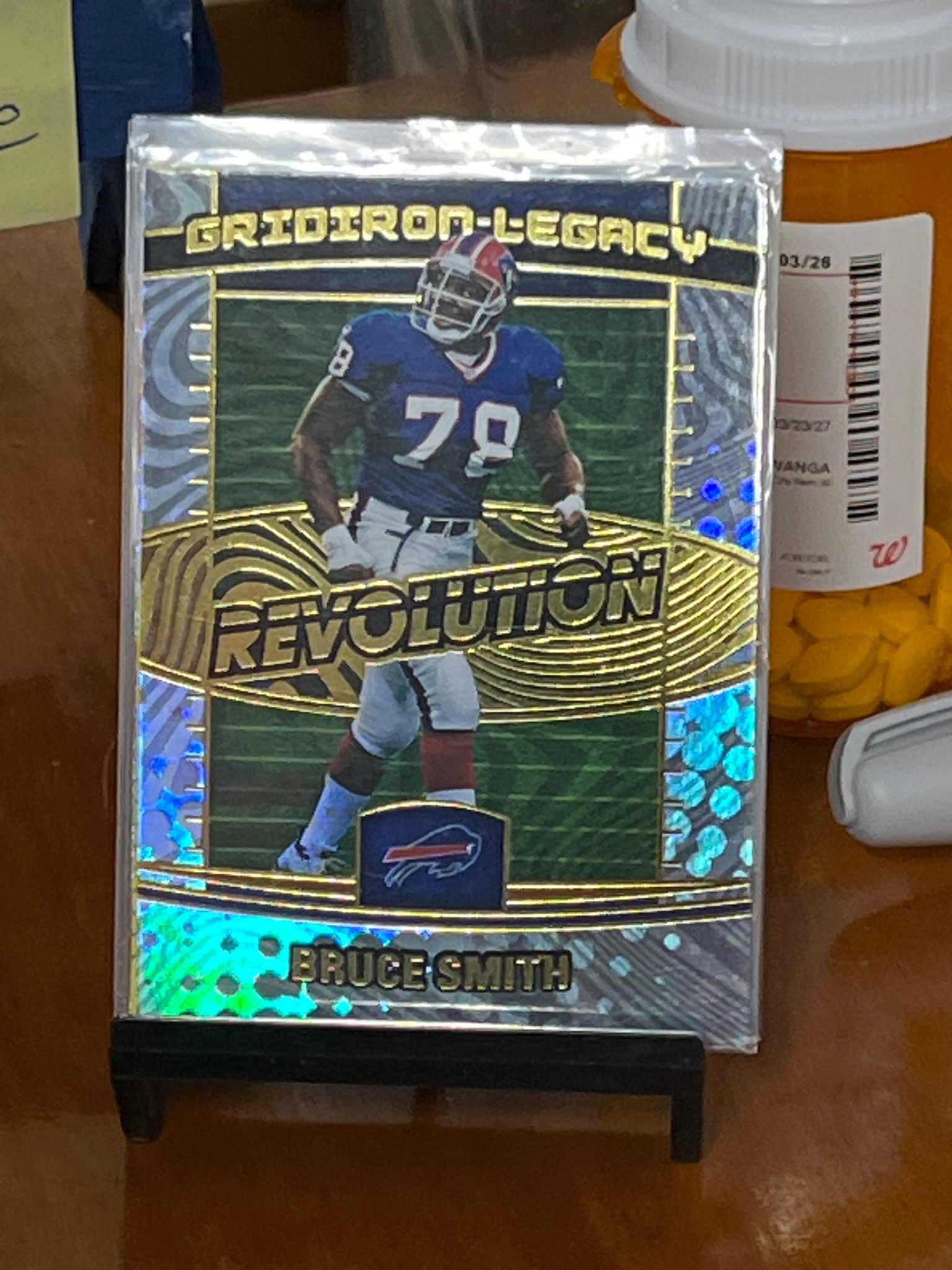 Bruce Smith 2021 Panini Revolution Football Gridiron Legacy Astro Parallel