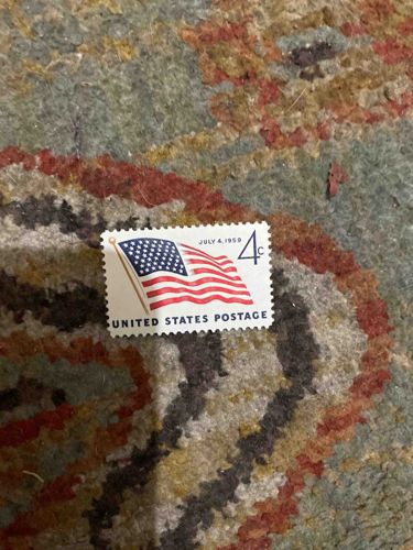 1959 4-Cent United States Postage Flag Stamp