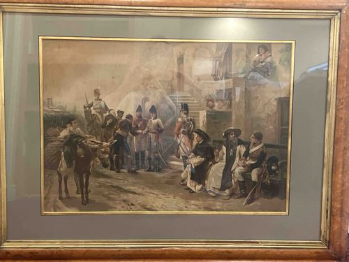 Late 19th Century Napoleonic Era Military Genre Print