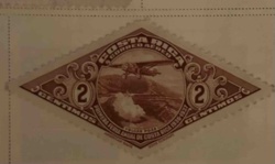 Costa Rica 2 Centimos Airmail Stamp