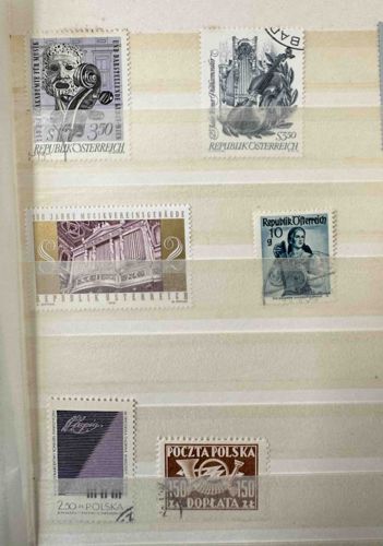 Used Stamp Collection from Austria and Poland