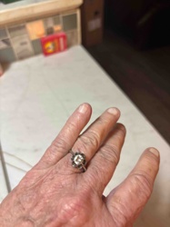 Floral Solitaire Ring