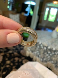 Moissanite Eternity Band Ring