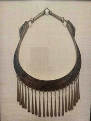 1950s Laos Silver Marriage Necklace