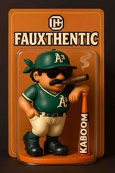 Faux-Thentic Oakland A's Style Baseball Player Collectible Figure