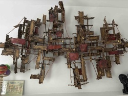 Abstract Brutalist Wall Sculpture (Attributed to Silas Seandel)