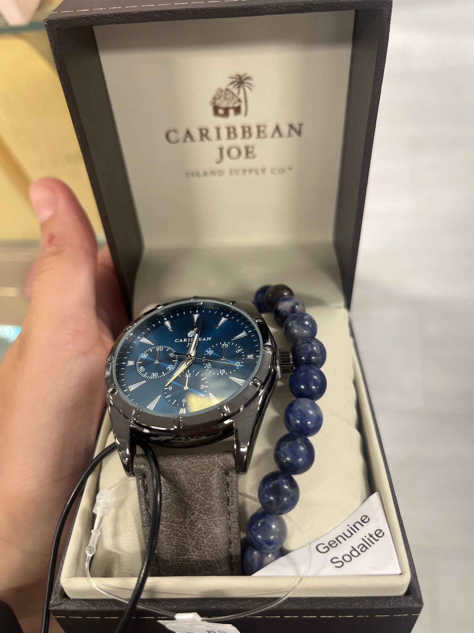 Submitted photo of Caribbean Joe Watch and Sodalite Bead Bracelet Set (not authenticated)