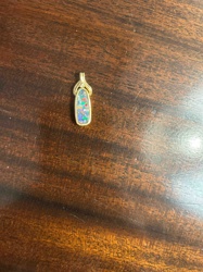 Opal and Gold Pendant