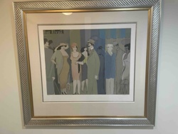Rue Rivoli City Scene Print by David Schneider