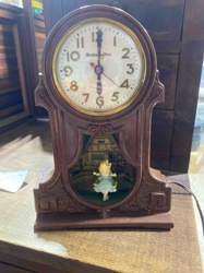 MastercraftersAnimated Electric Clock with Swinging Girl