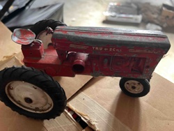 Vintage Red Toy Tractor (possibly Ertl Tru-Scale)
