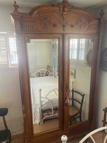 Victorian Era Mirrored Wardrobe