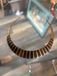 Striped Inlaid Collar Necklace (Torque)