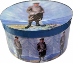 Robert Maxwell Golfer Themed Hat Box