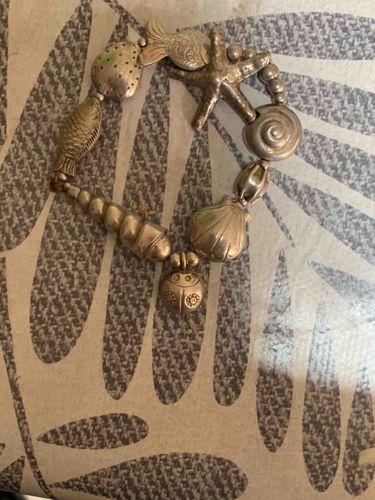 Seashell and Sea Life Charm Bracelet