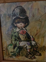 Painting of a Boy with Pipe