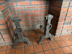 Cast Iron Fire Dogs / Andirons