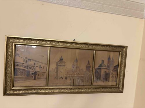 Framed Triptych Cityscape Prints