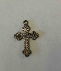 Ornate Floriated Cross Charm/Pendant