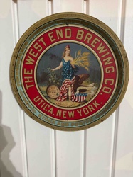 The West End Brewing Co. Utica, New York Advertising Tray