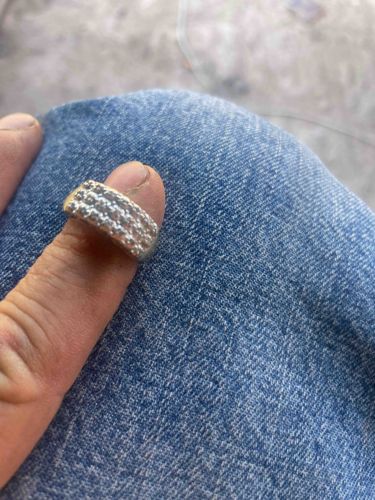 Three-Row Pave-Set Band Ring