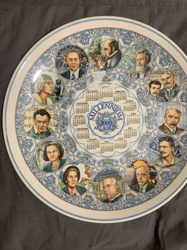 Wedgwood Millennium 2000 Art & Music Calendar Plate