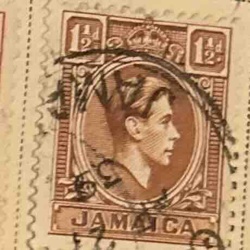 Jamaica 1½d Postage Stamp (King George V)