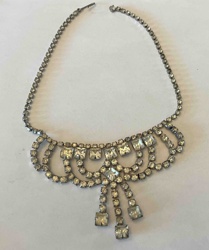 Vintage Rhinestone Choker Necklace