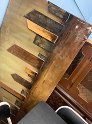 Abstract Wooden Relief Wall Panel