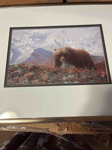 Grizzly in Mountain Landscape Print