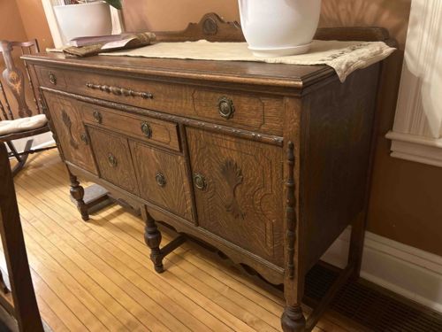 Arts and Crafts Style Quartersawn Oak Sideboard