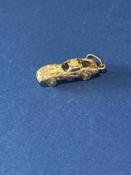 Vintage Gold Corvette Car Charm/Pendant