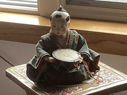 Japanese Ichimatsu-style Doll with Hand Drum