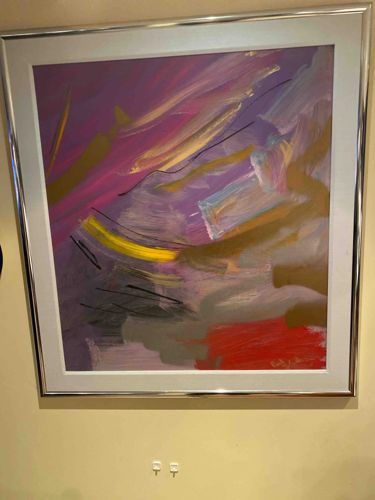 Large Scale Abstract Acrylic Mixed Media Painting