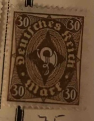 German Empire 30 Mark Posthorn Stamp