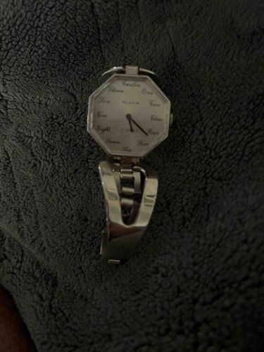 Elgin Octagonal Dial Word-Numbered Women's Wristwatch