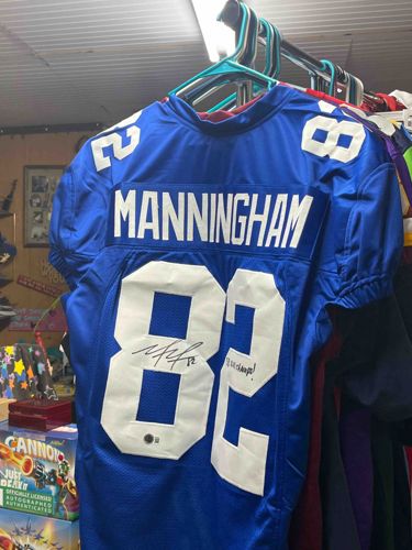 Mario Manningham Signed New York Giants Home Jersey
