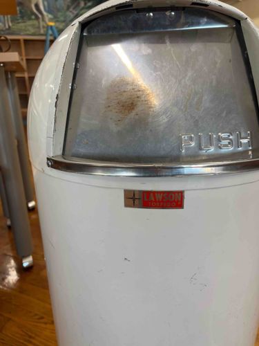 Vintage F.H. Lawson Torpedo Waste Can