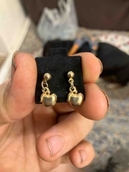 Golden Apple Dangle Earrings