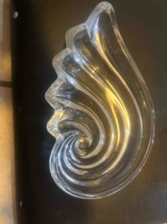 Clear Glass Nautilus Shell Bowl/Dish