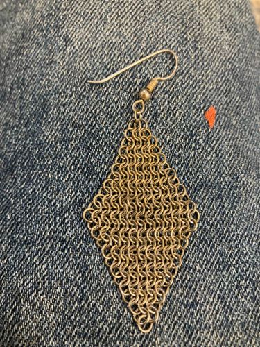 Chainmail Dangle Earring