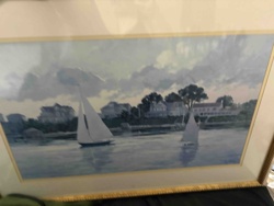 Framed Seascape Painting by Ray Ellis