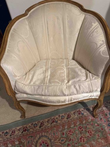 French Provincial Style Slipper Chair