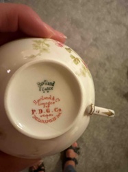 Haviland Limoges Hand-Painted Floral Teacup