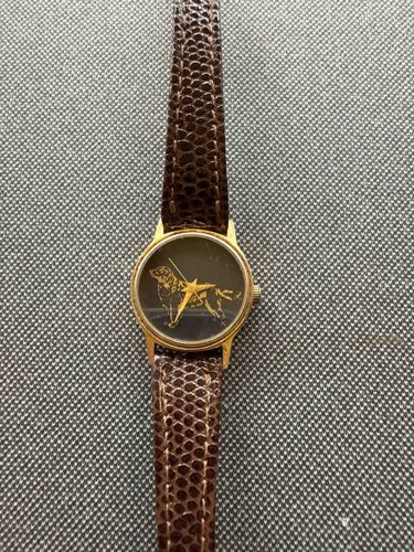 Vintage Dog Motif Analog Watch